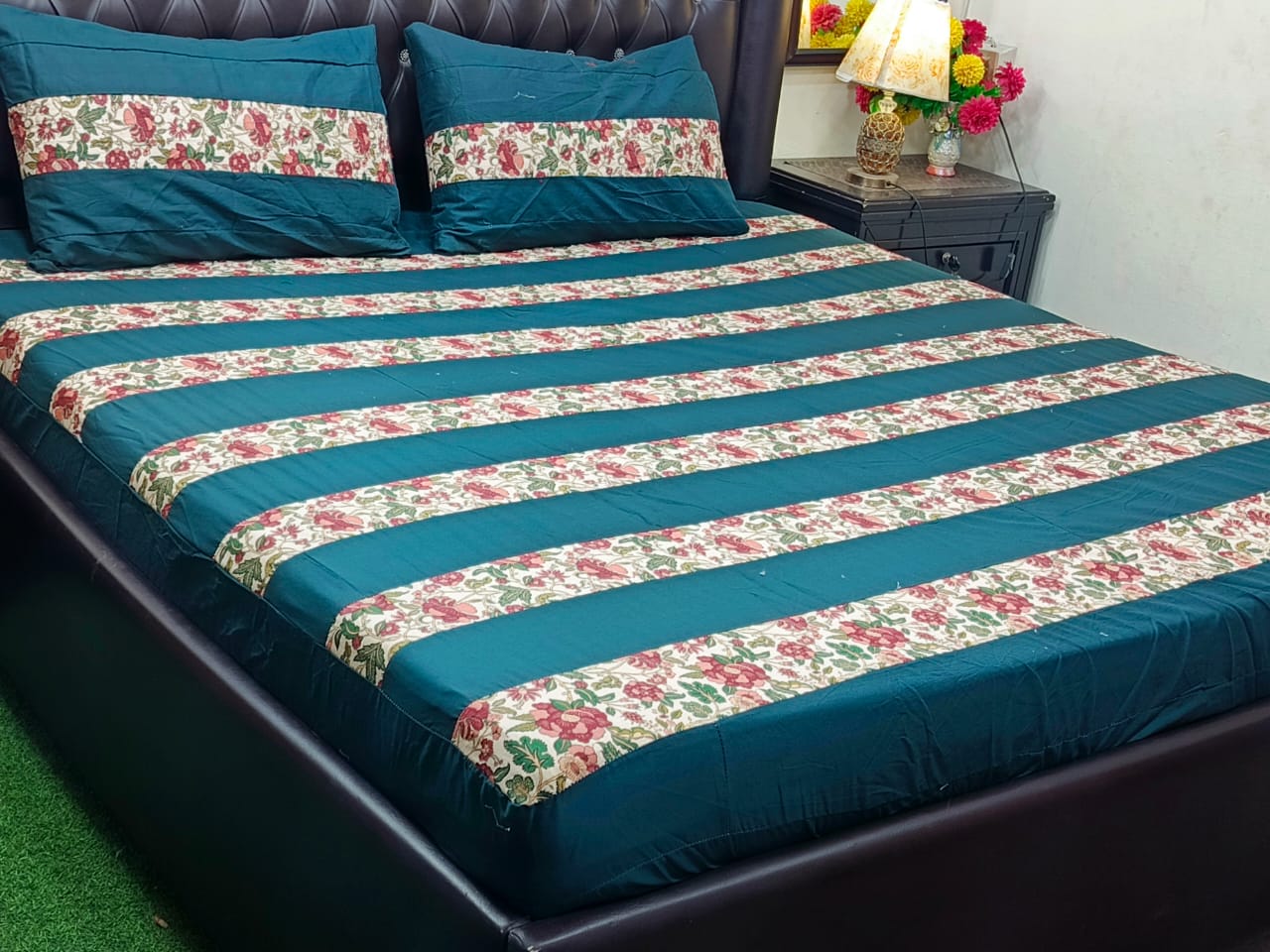 Pure Cotton 3PC Bed Sheet Set – King Size || 15 Colors