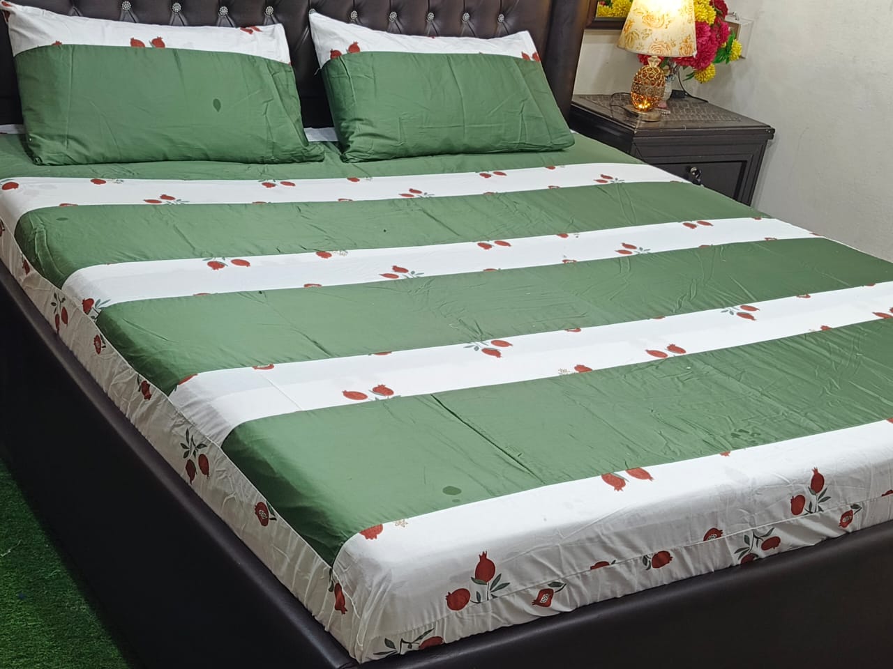 Pure Cotton 3PC Bed Sheet Set – King Size || 15 Colors