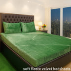 Soft Velvet Fleece Bedsheet – Winter Collection 2025