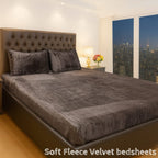 Soft Velvet Fleece Bedsheet – Winter Collection 2025