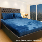 Soft Velvet Fleece Bedsheet – Winter Collection 2025