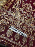 Asim Jofa Replica – Embroidered Chiffon 3-Piece Suit with Malai Trouser