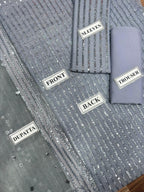 Baroque Semi Pure Chiffon – Luxury Embroidered Sequence 3-Piece Suit