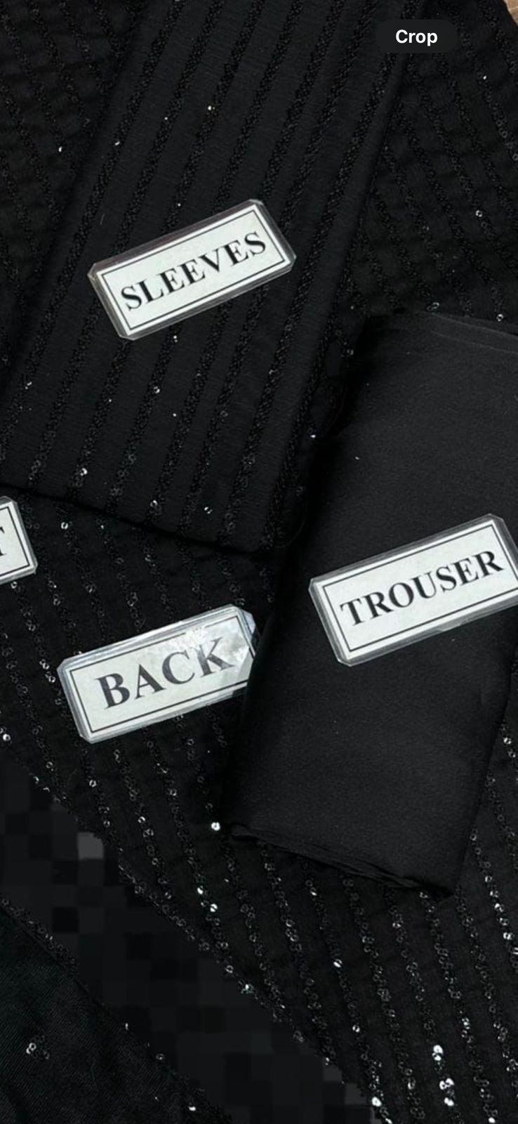 Baroque – Premium Semi Pure Chiffon Embroidered 3-Piece | Heavy Sequence Work