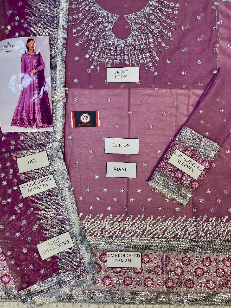 JAZMIN – Chiffon Sequence Work Maxi (3-Piece)