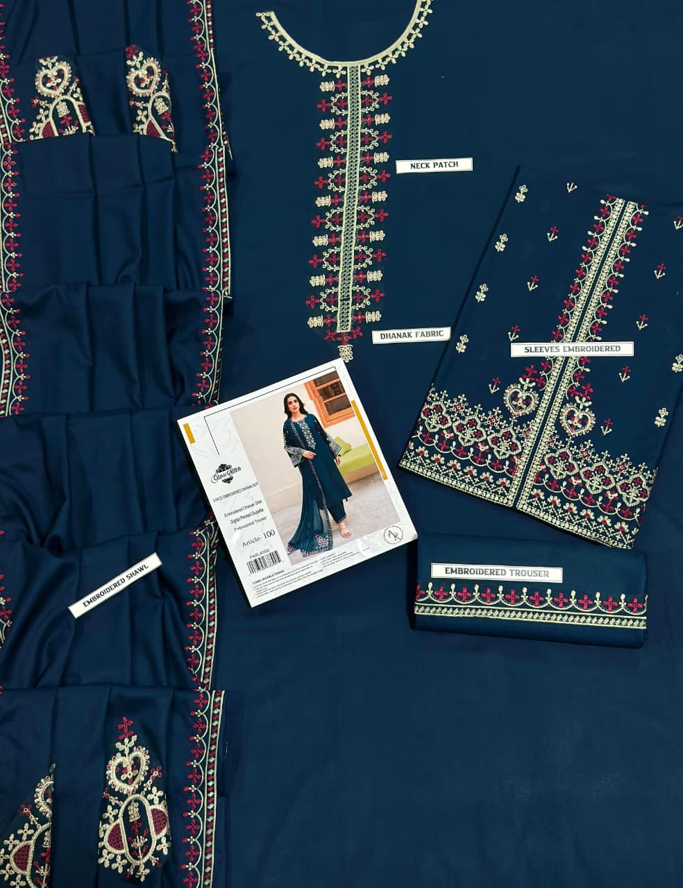 Cross Stitch -Exuclsive Airjet Dhanak Embroidered 3PC Winter Collection