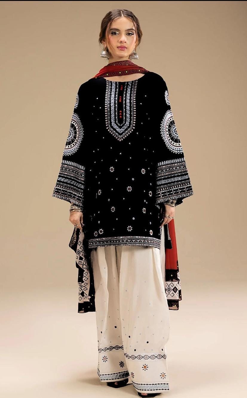 Jazmin - Airjet Dhanak Embroidered 3PC Winter Suit