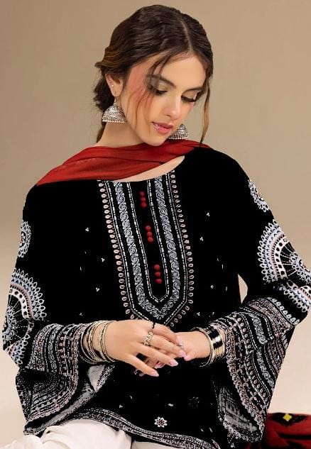 Jazmin - Airjet Dhanak Embroidered 3PC Winter Suit