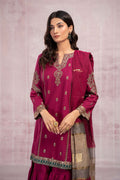 Maria B - Airjet Dhanak Heavy Embroidered 3PC Suit | Winter Edition