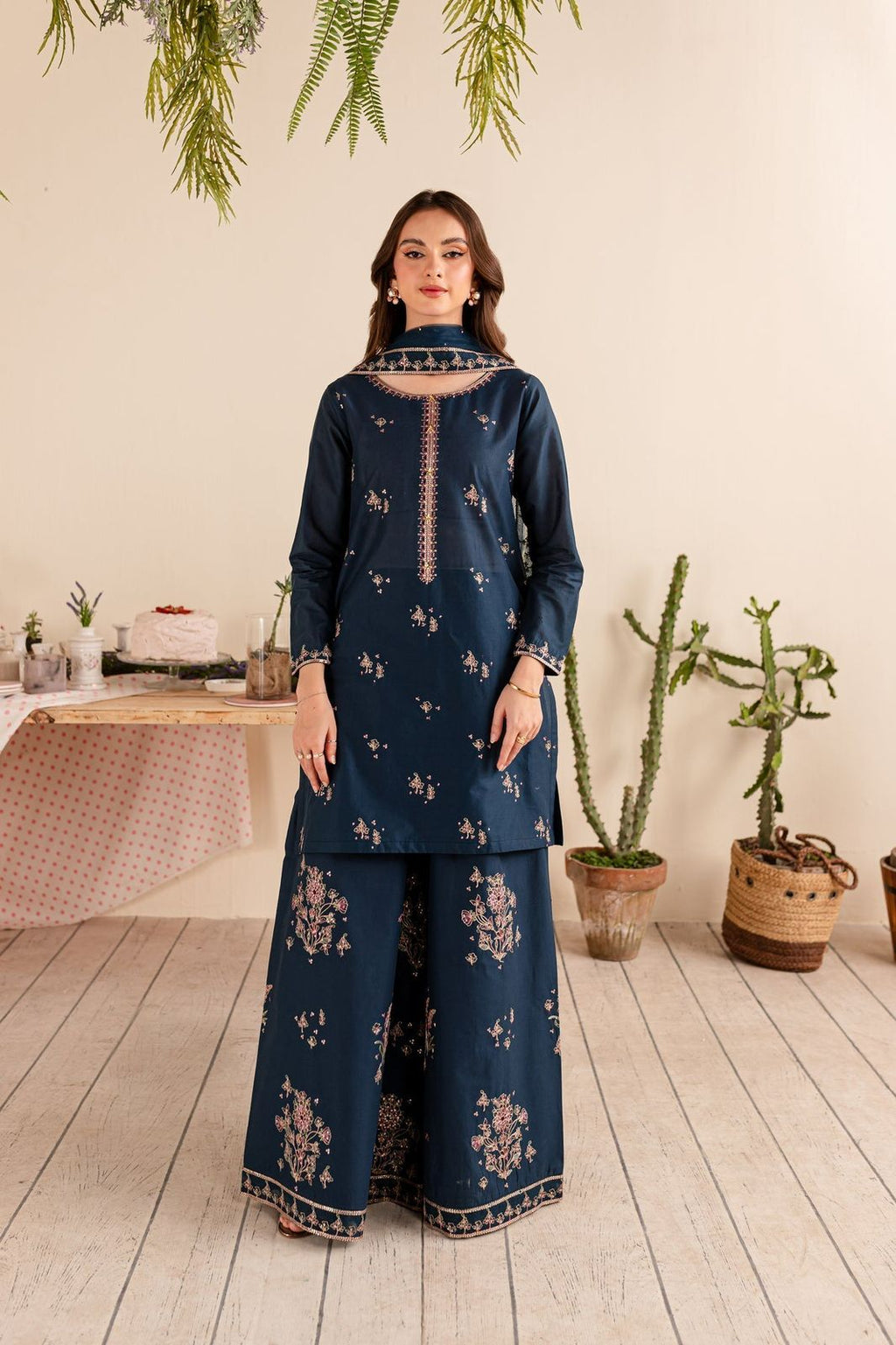 A Sling - Airjet Dhanak Luxury Embroidered Winter Suit (3PC)