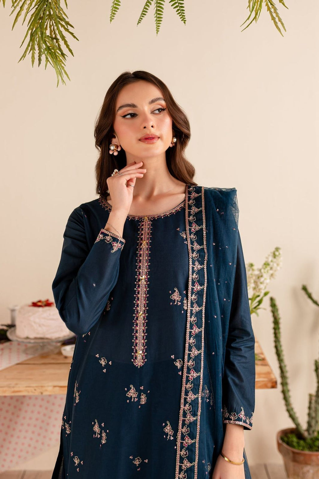 A Sling - Airjet Dhanak Luxury Embroidered Winter Suit (3PC)