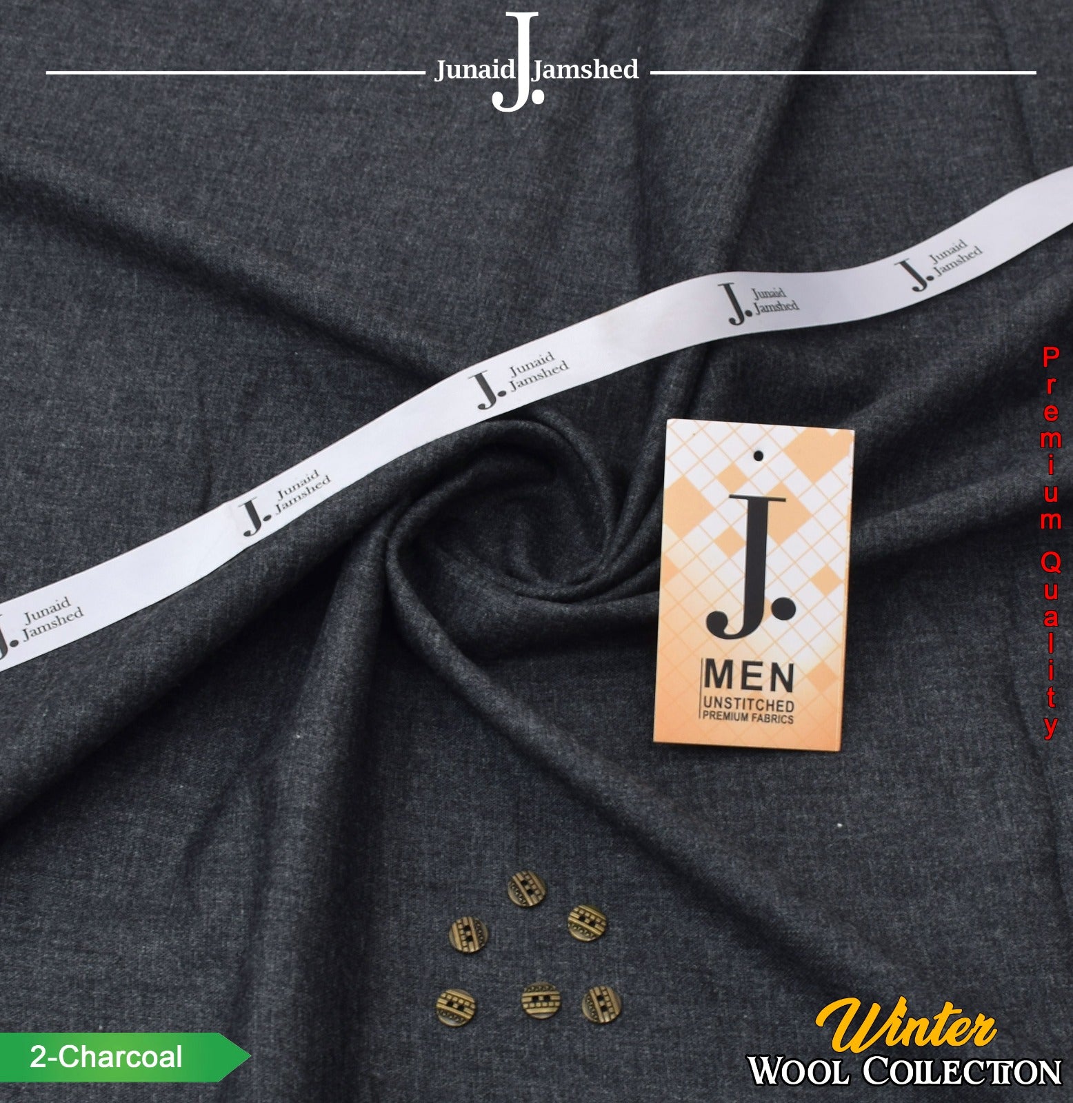 Winter Collection – Wool Fabric by J. | Junaid Jamshed || 12 Colors