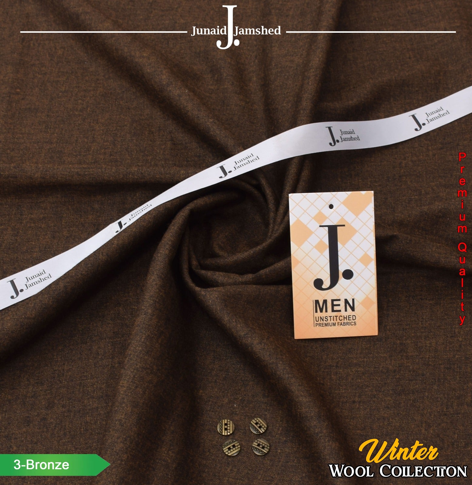 Winter Collection – Wool Fabric by J. | Junaid Jamshed || 12 Colors