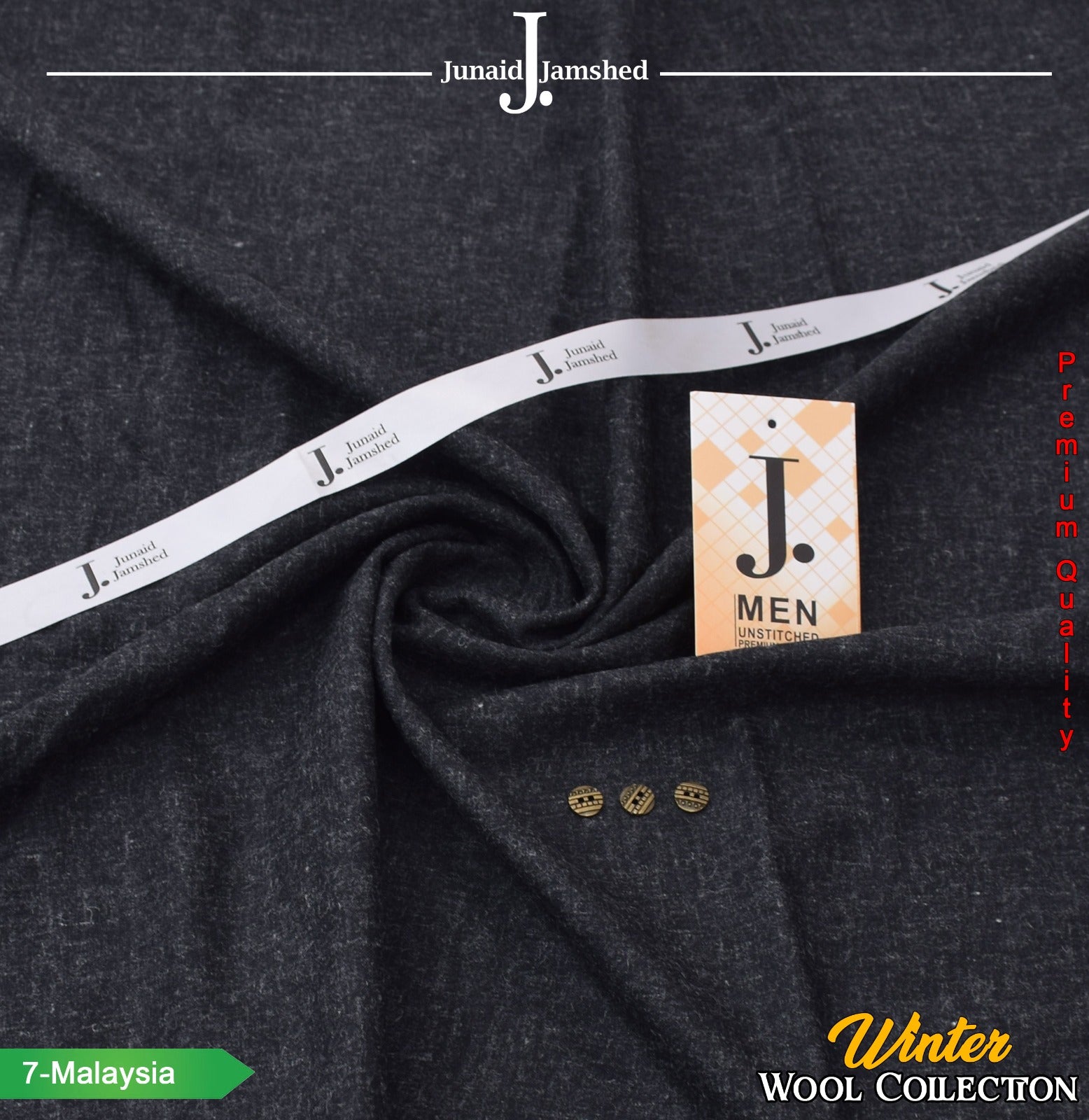 Winter Collection – Wool Fabric by J. | Junaid Jamshed || 12 Colors
