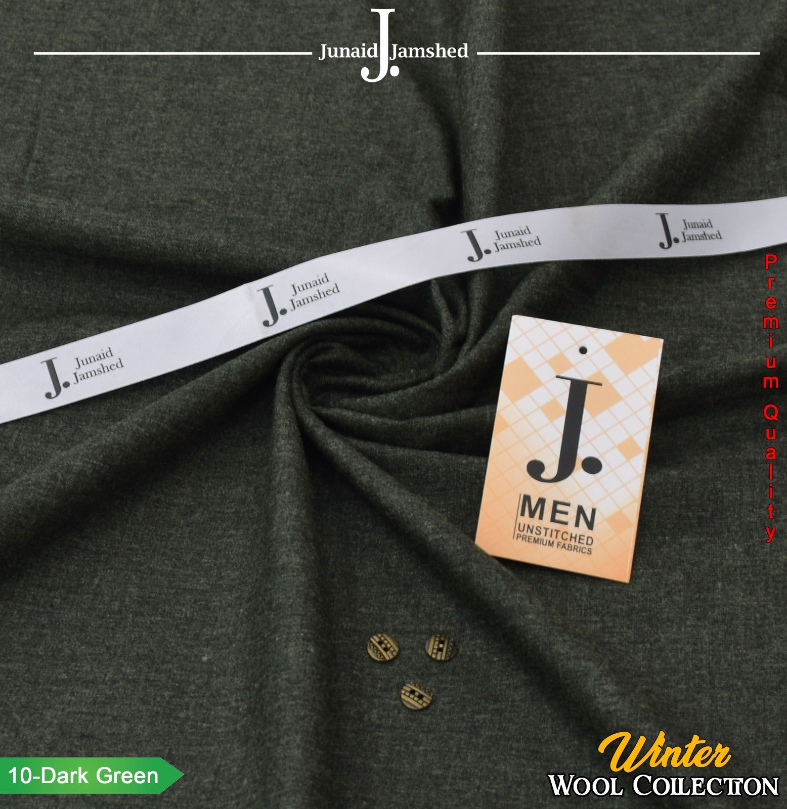 Winter Collection – Wool Fabric by J. | Junaid Jamshed || 12 Colors