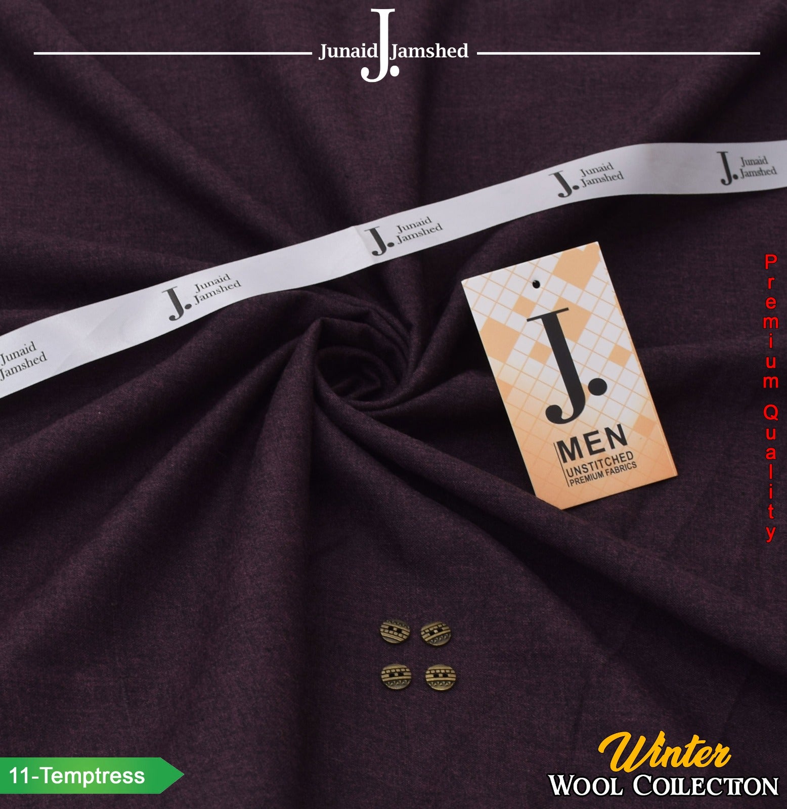 Winter Collection – Wool Fabric by J. | Junaid Jamshed || 12 Colors