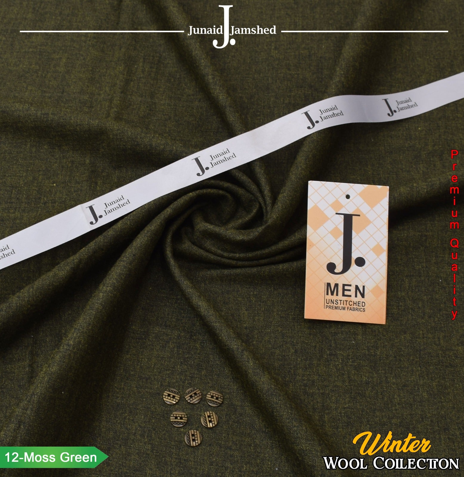 Winter Collection – Wool Fabric by J. | Junaid Jamshed || 12 Colors