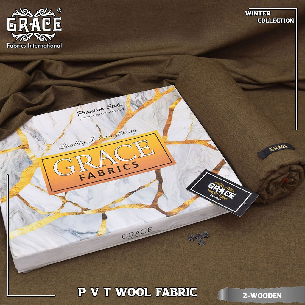 PVT Wool Fabric by Grace Unstitched Suit || 7 Colors