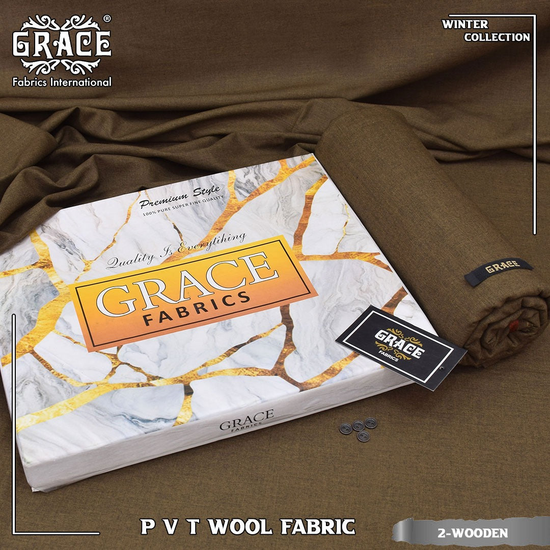PVT Wool Fabric by Grace Unstitched Suit || 7 Colors