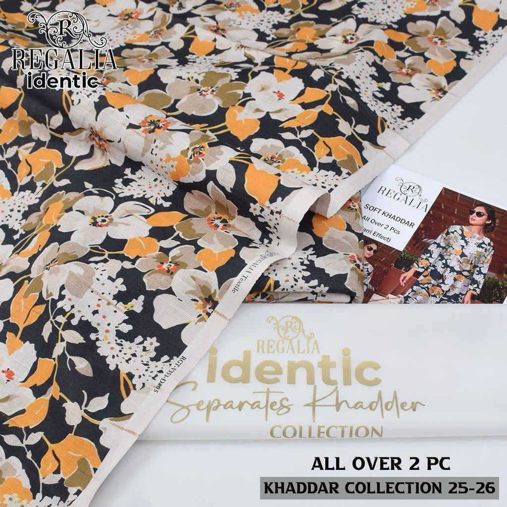 REGALIA TEXTILE — Identic Zari Khaddar 2-Piece Winter Collection
