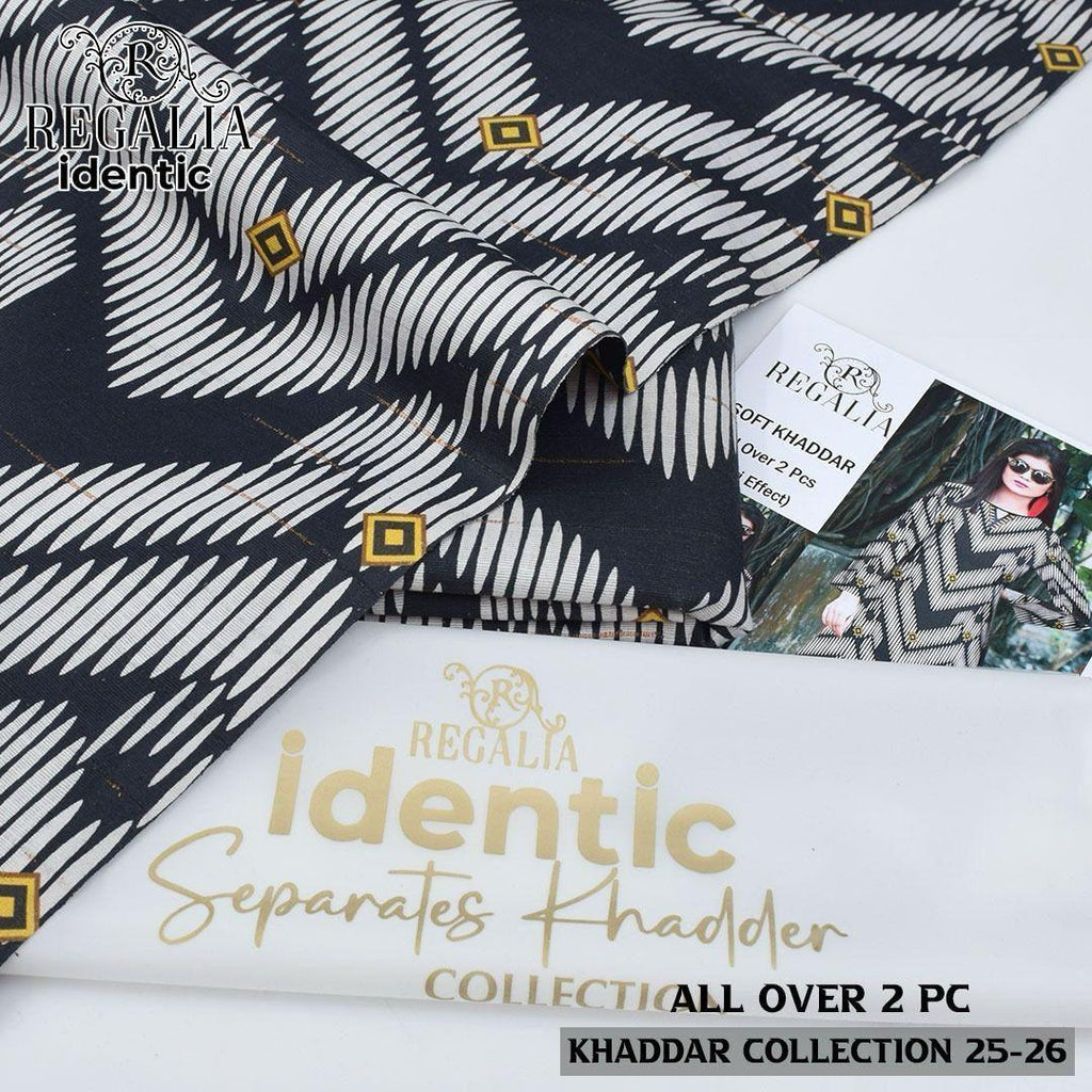 REGALIA TEXTILE — Identic Zari Khaddar 2-Piece Winter Collection