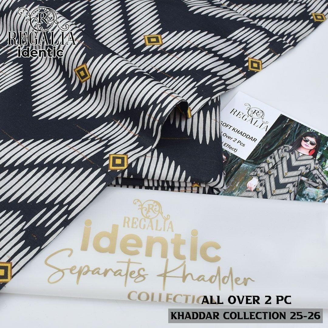 REGALIA TEXTILE — Identic Zari Khaddar 2-Piece Winter Collection