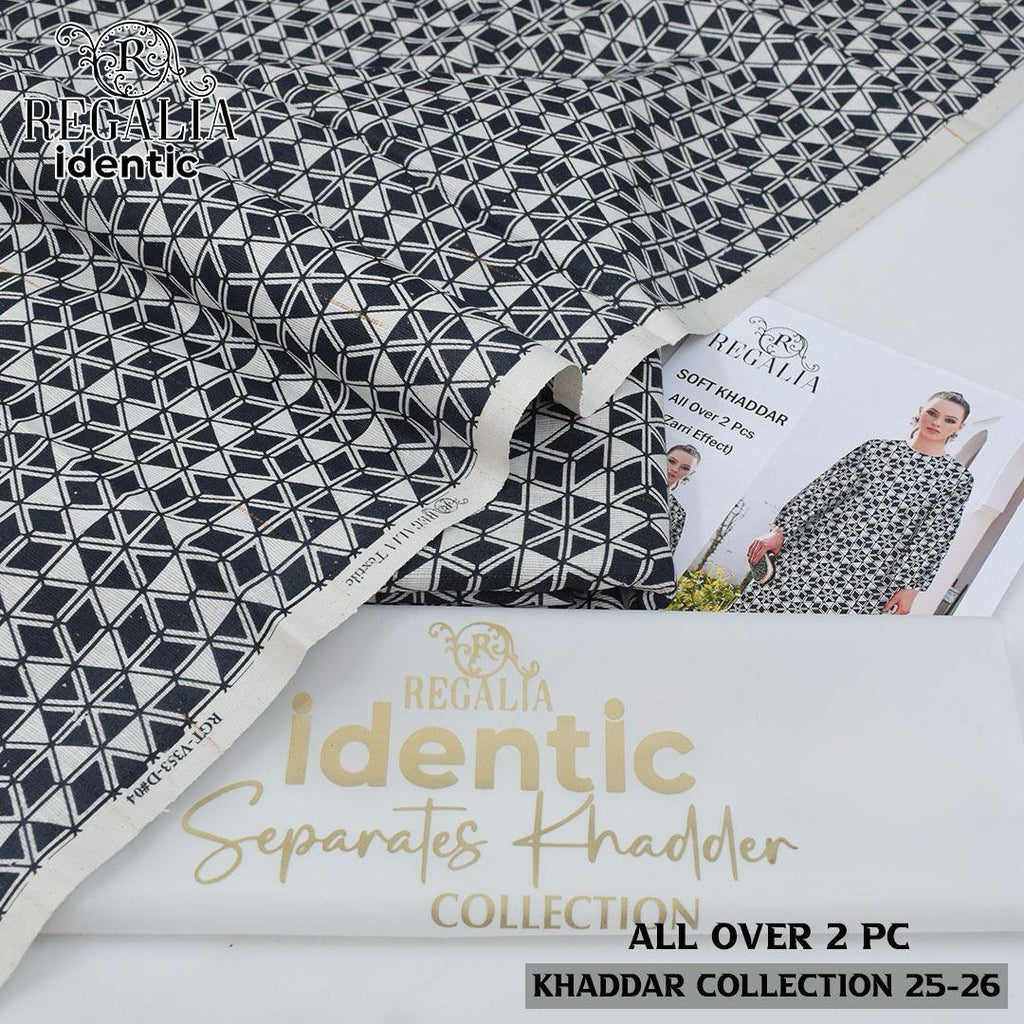 REGALIA TEXTILE — Identic Zari Khaddar 2-Piece Winter Collection