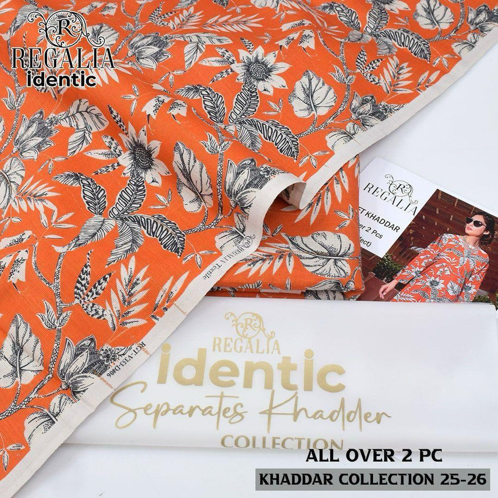 REGALIA TEXTILE — Identic Zari Khaddar 2-Piece Winter Collection