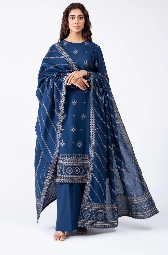 Batik Dhank Signature — Full Heavy Embroidered 3-Piece Set