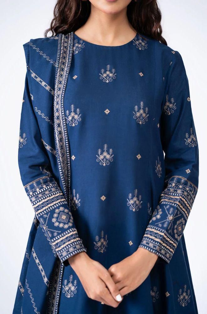 Batik Dhank Signature — Full Heavy Embroidered 3-Piece Set