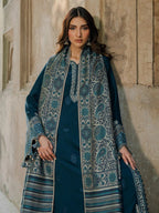 IZEL Dhank Signature — Embroidered Suit with Digital Shawl