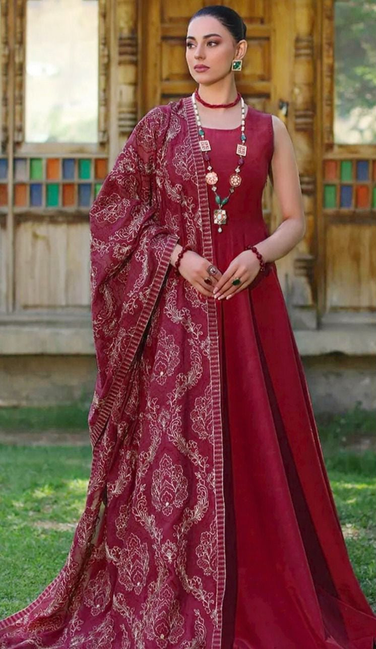 Bareeze Winter Edition — Full Heavy Dhank Embroidered Suit
