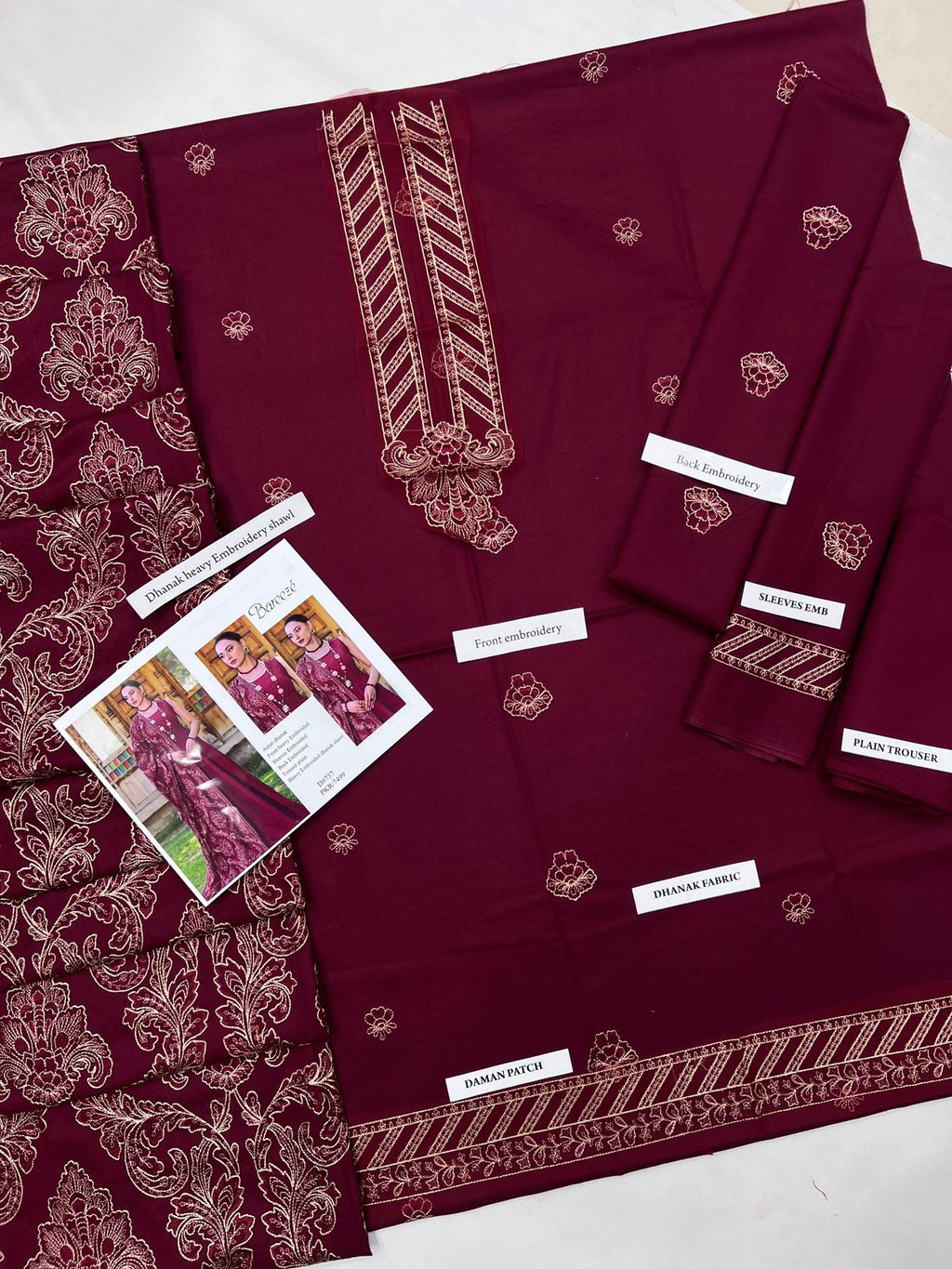 Bareeze Winter Edition — Full Heavy Dhank Embroidered Suit