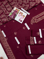 Bareeze Winter Edition — Full Heavy Dhank Embroidered Suit