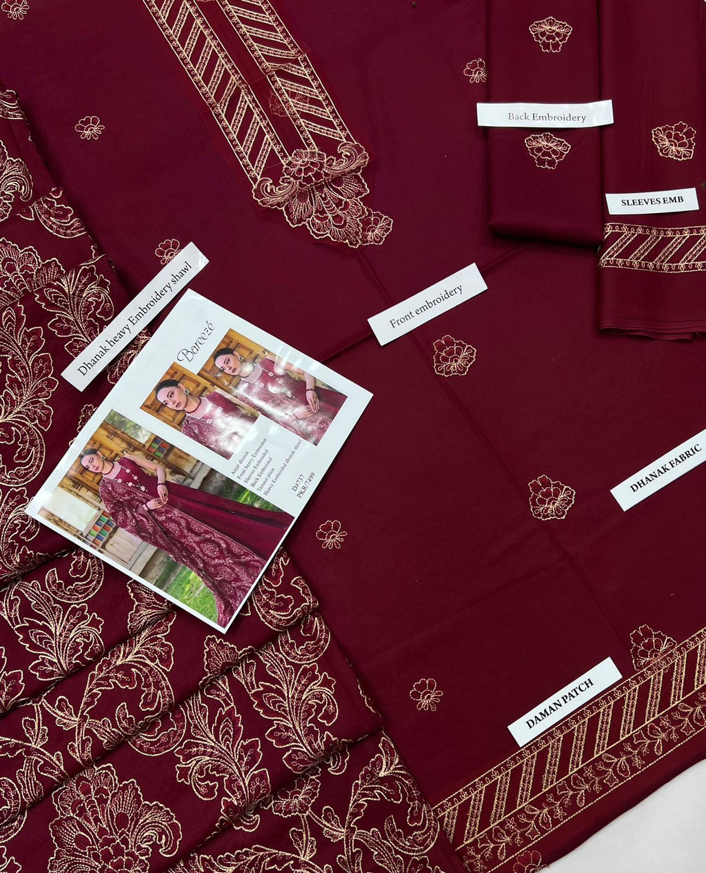 Bareeze Winter Edition — Full Heavy Dhank Embroidered Suit