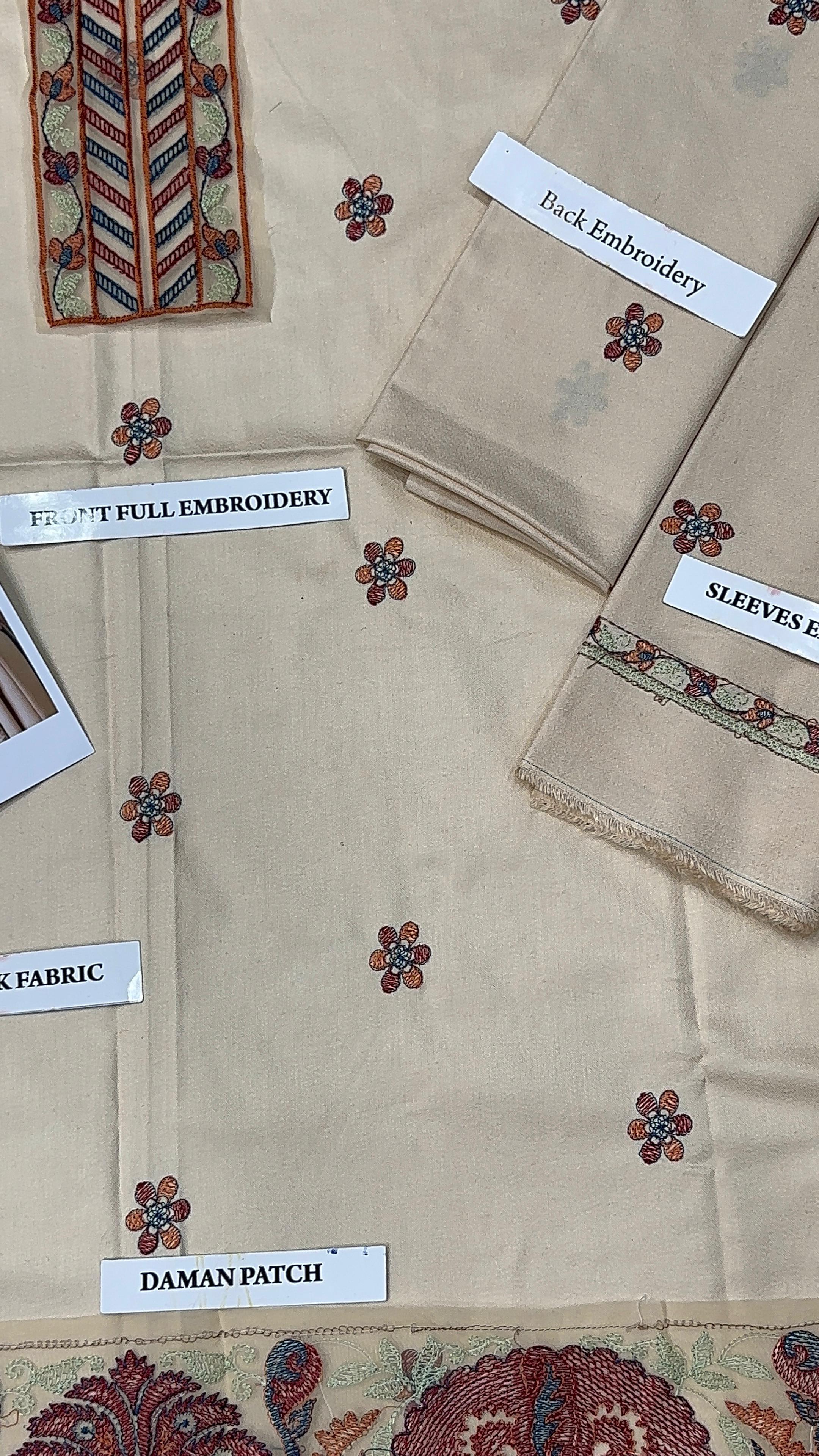 BAREEZE PREMIUM DHANAK – Full Heavy Embroidered Shawl Collection