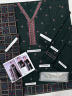 BAREEZE PREMIUM DHANAK – Full Heavy Embroidered Winter Set