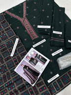 BAREEZE PREMIUM DHANAK – Full Heavy Embroidered Winter Set