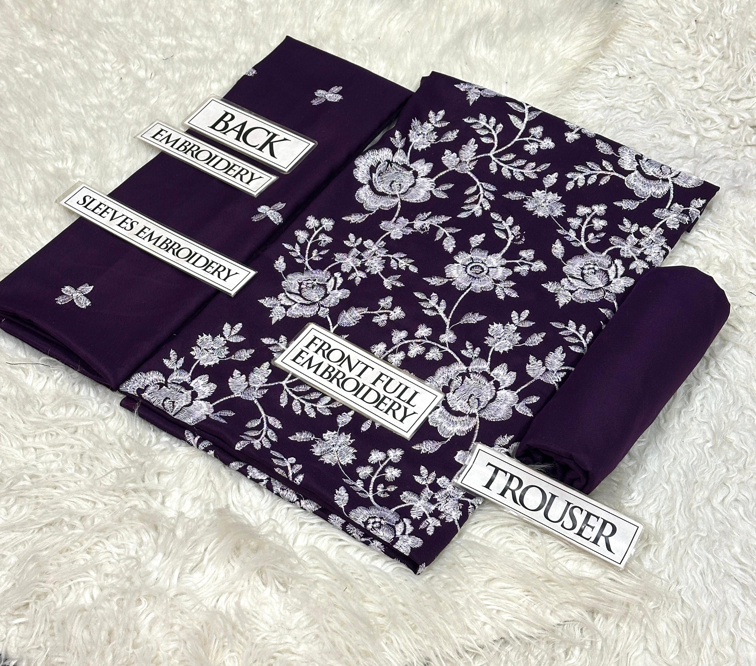 Bareeze Dhanak Winter 2025 – Fully Embroidered Suit