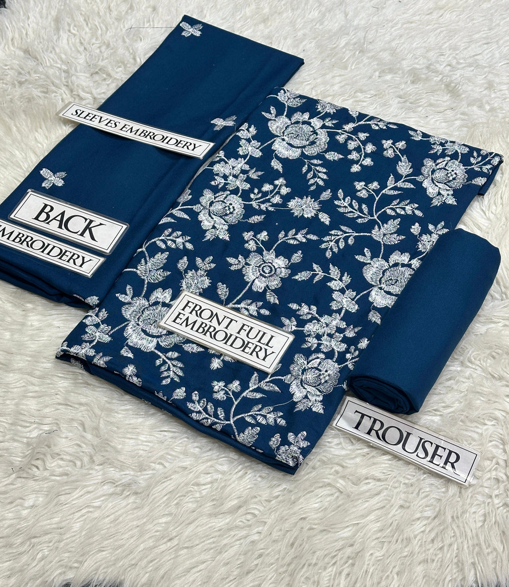 Bareeze Dhanak Winter 2025 – Fully Embroidered Suit