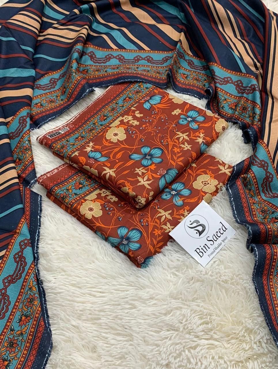 BAROQUE Winter Printed Khaddar Collection – Original Digital 3-Piece Set