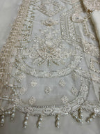 Maria B Replica – Heavy Embroidered Chiffon Suit with Dupatta & Daman Work