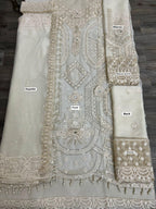 Maria B Replica – Heavy Embroidered Chiffon Suit with Dupatta & Daman Work