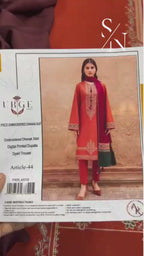 URGE Elegant Winter Dhanak 3PC Unstitched Fabric with Pashmina