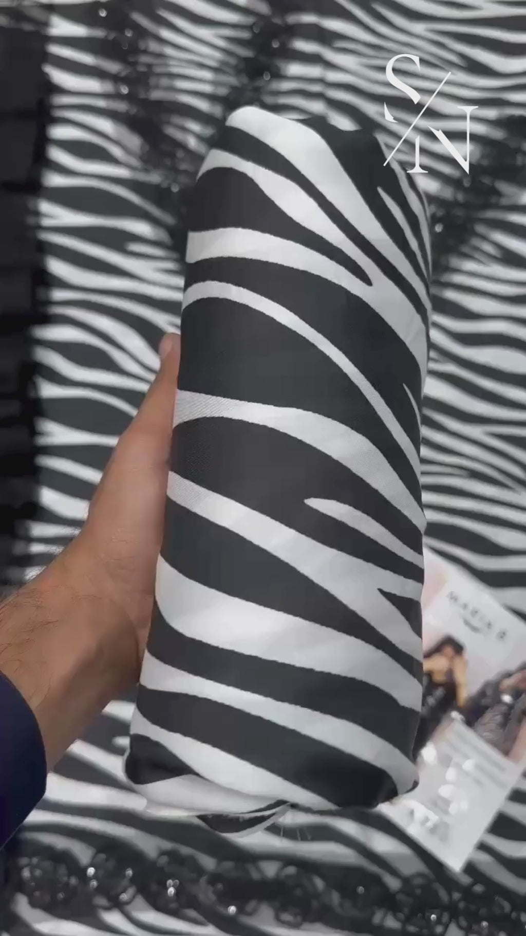 Maria B Silk 3PC – Digital Printed Shirt, Silk Trouser & Bamber Embroidered Dupatta