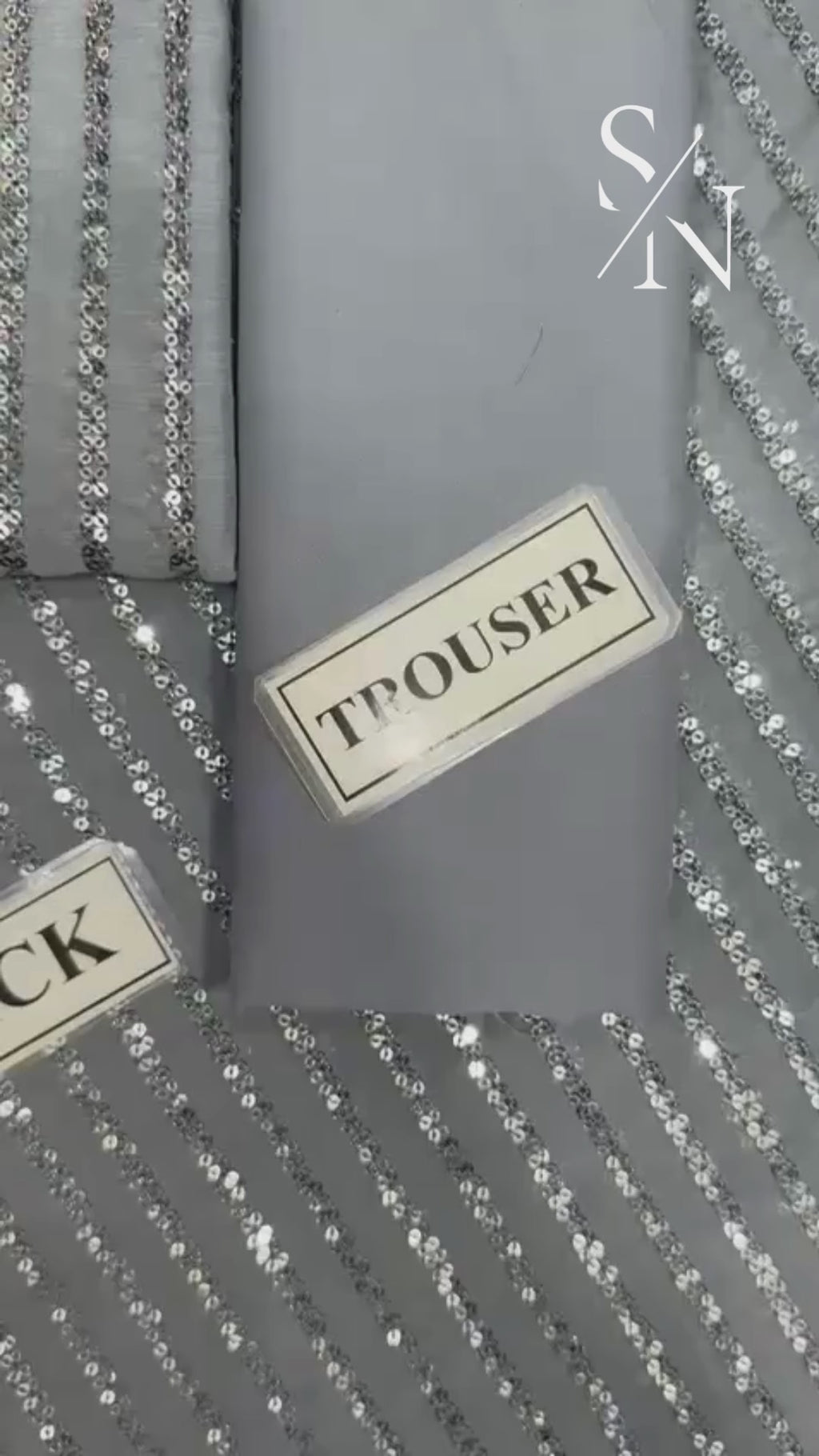 Baroque Semi Pure Chiffon – Luxury Embroidered Sequence 3-Piece Suit