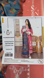 URGE Premium Dhanak 3PC Unstitched Fabric Set with Pashmina