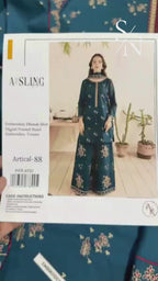 A Sling - Airjet Dhanak Luxury Embroidered Winter Suit (3PC)