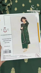 URGE Winter Dhanak 3PC Suit with Heavy Embroidery & Pashmina