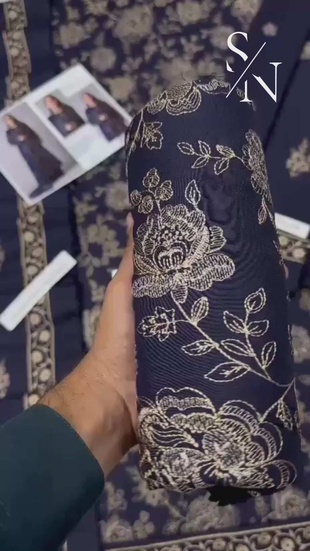 Bareeze Premium Dhanak – Full Heavy Embroidered 3PC Unstitched Suit